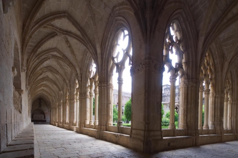 04663-general-view-of-the-gothic-cloister-of-the-royal-monastery-of-santes-creus-catalonia Reial Monestir de Santes Creus