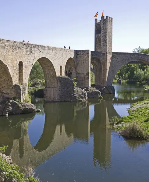 Pont Vell, monestir de Sant Pere i vila (Besalú) · 03198