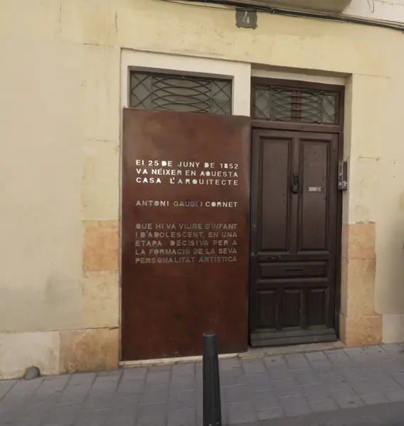 Casa natal d'Antoni Gaudí (Reus) · 05416  Reus, birth of Antoni Gaud? i Cornet Albert Aym? Aubeyzon