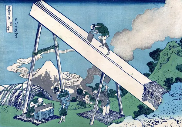 Hokusai · Trenta-sis vistes del mont Fuji · 34